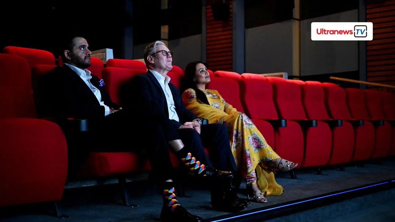 British PM Keir Starmer hosted by Rani Mukerji at the YRF Studio in Mumbai