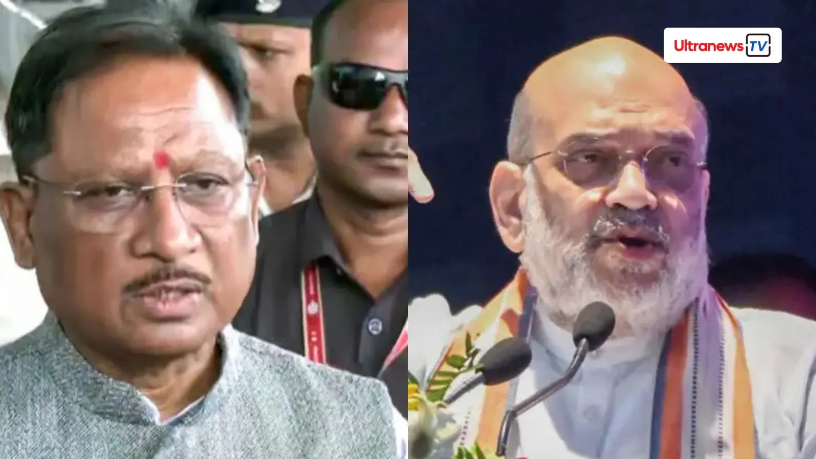 amit shah and vishnu dev sahy