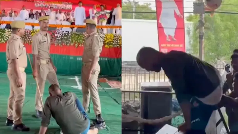 अखिलेश यादव की सुरक्षा में चूक का वीडियो आया सामने, सिक्योरिटी तोड़ अंदर घुसा और जमीन पर लेटा