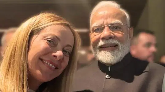 PM MODI के साथ इटली की प्रधानमंत्री  जॉर्जिया मेलोनी