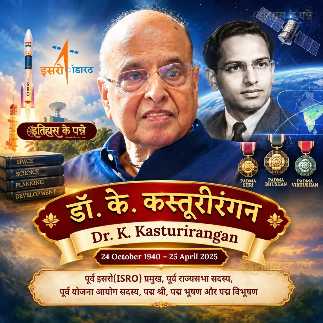 डॉ. के. कस्तूरीरंगन | Dr. K. Kasturirangan | 24 October 1940 – 25 April 2025