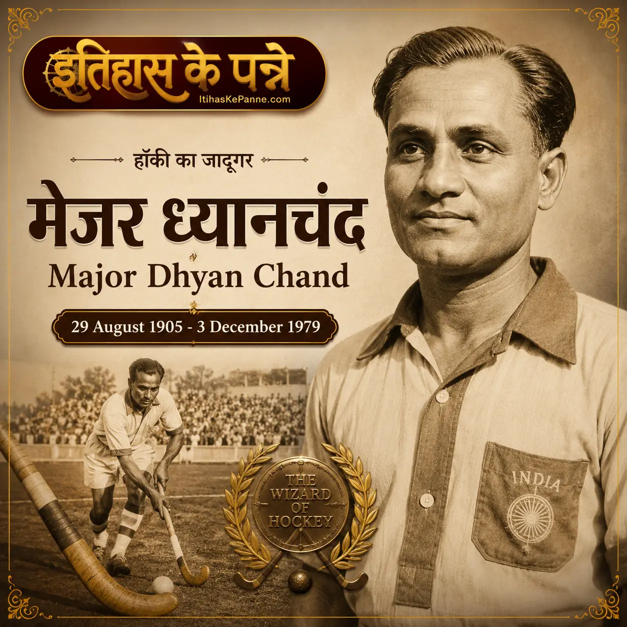 मेजर ध्यानचंद - Major Dhyan Chand: हॉकी का जादूगर