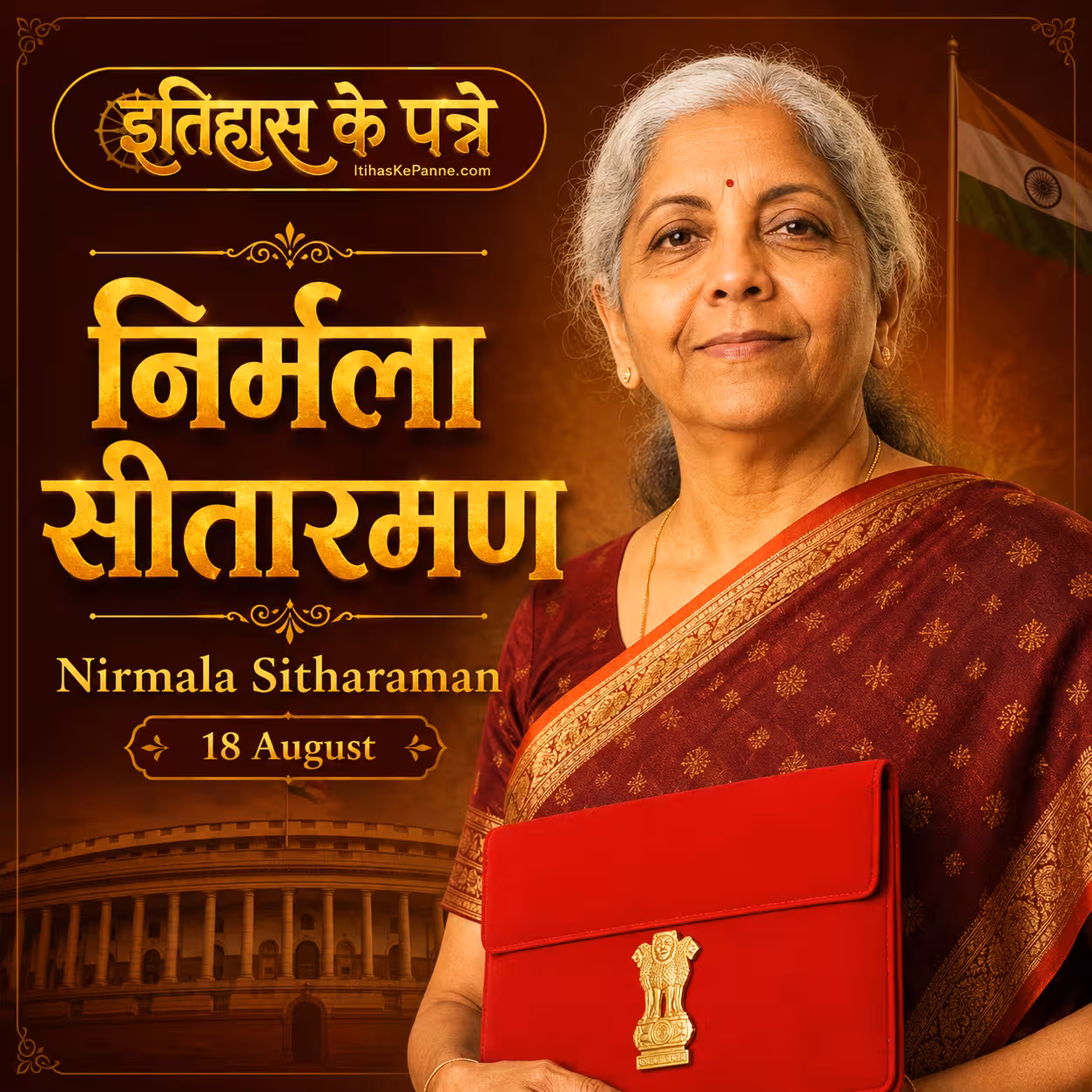 श्रीमती निर्मला सीतारमण | Nirmala Sitharaman | 18 August