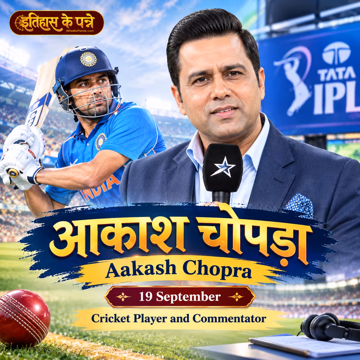 आकाश चोपड़ा | Aakash Chopra | 19 September
